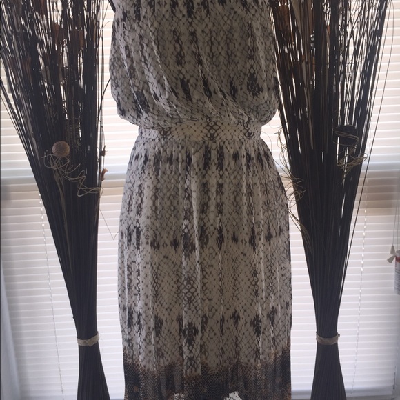 Lavender Brown Strapless High-Low Dress - Picture 5 of 6